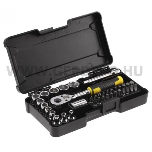 Stanley 1/4" kompakt dugókulcs készlet 37 részes
