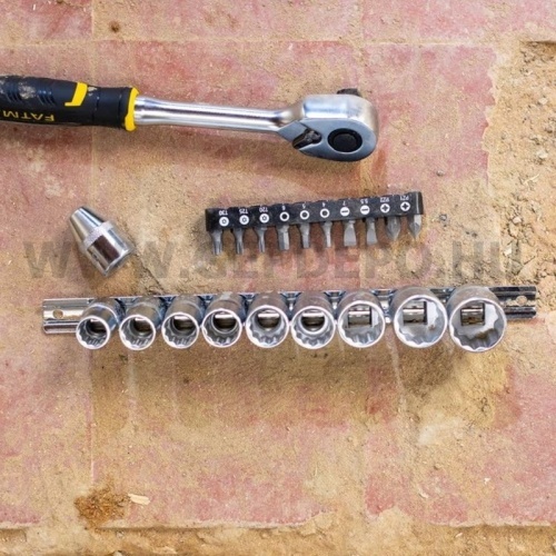 Stanley 1/4" dugókulcs készlet 3 fokonkénti fogazással