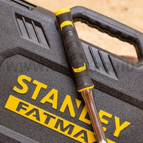 Stanley 3/8" dugókulcs készlet 3 fokonkénti fogazással 49 részes