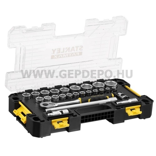 Stanley FatMax 1/2" dugókulcs készlet 26 részes, sorolható dobozban