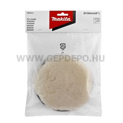 Makita tépőzáras puha polírozókorong 150 mm