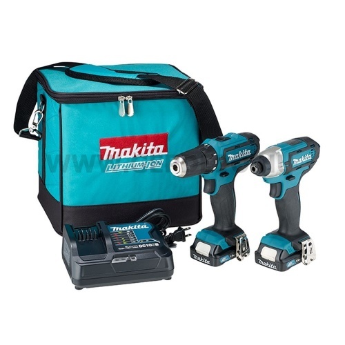 Makita CLX228SA akkus szett (TD110DZ + HP333DZ) 10,8V-12V Max CXT