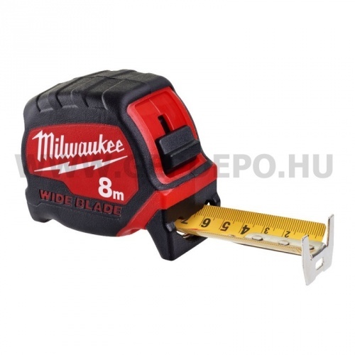 Milwaukee Prémium széles mérőszalag  8 m / 27 mm