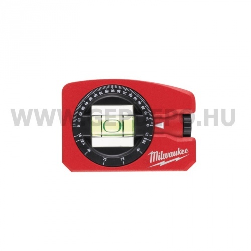 Milwaukee Zseb Vízmérték szögmérővel, mágneses, 8 cm