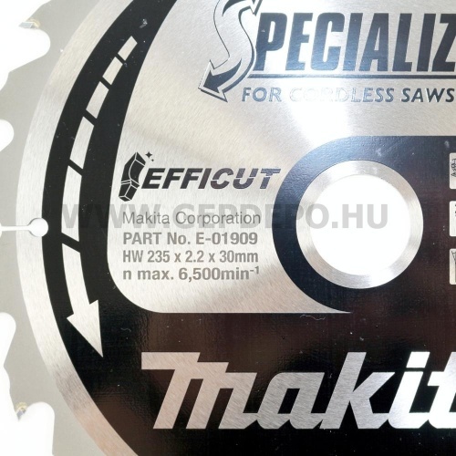 Makita EFFICUT körfűrészlap fa vágáshoz 235mm f:30 Z24