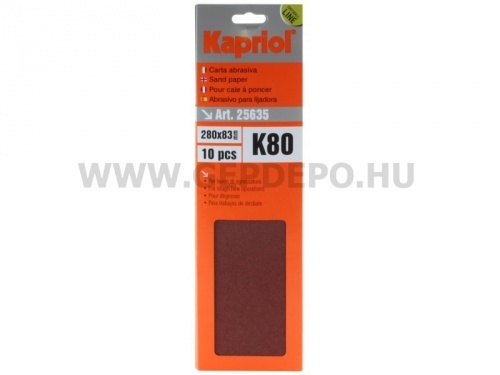 Kapriol csiszolópapír gipszkartonhoz - K80 - 10db