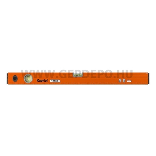 Kapriol Pro vízmérték 40cm 0,75mm/m=0,043° - 1,6mm