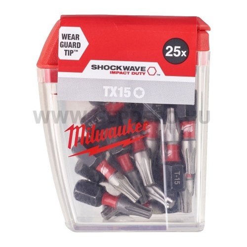 Milwaukee Shockwave Impact Duty torx bit T15x25 mm - 25 db