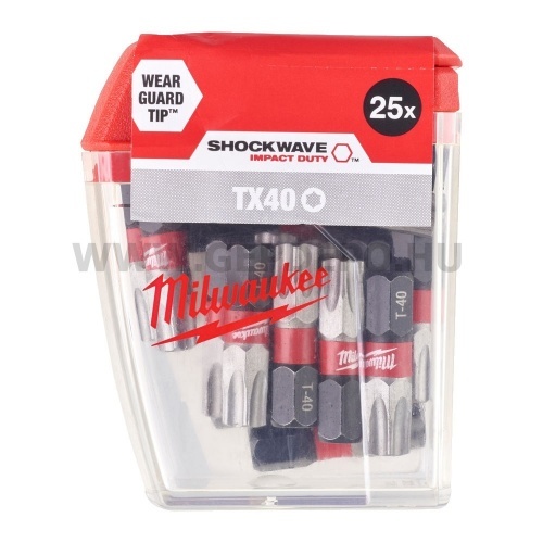 Milwaukee Shockwave Impact Duty torx bit T40x25 mm - 25 db
