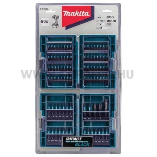 Makita impact BLACK bitkészlet 90db-os