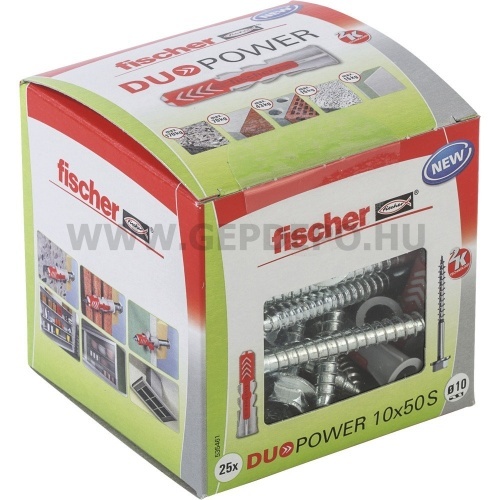 Fischer DUOPOWER műanyag dübel 10x50 S DIY