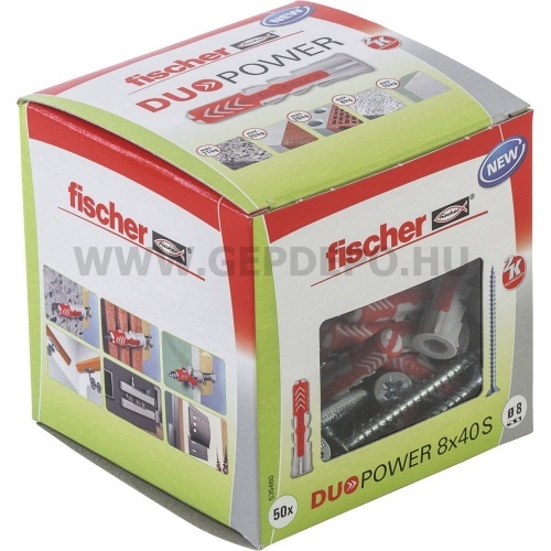 Fischer DUOPOWER műanyag dübel csavarral 8x40 S DIY