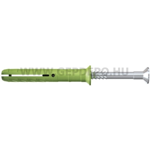 Fischer beütő dübel újrahasznosított műanyagból gvz süllyesztett fejű csavarral UX Green 6x40mm