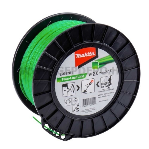 Makita négylevelű damil, zöld, 2.0mm x 310m