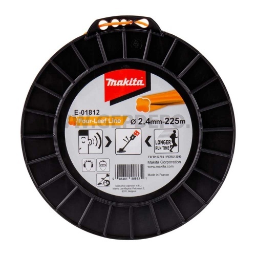 Makita négylevelű damil, narancs, 2.4mm x 225m