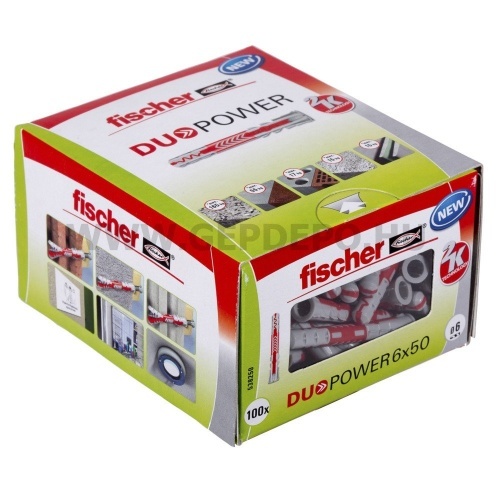 Fischer DUOPOWER műanyag dübel 6x50 DIY