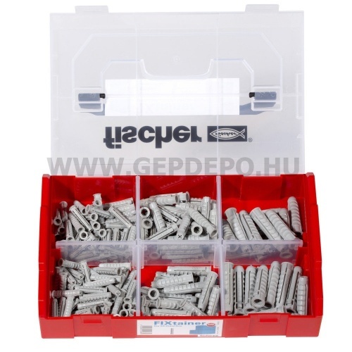Fischer FIXtainer SX dübel válogatás 210 részes