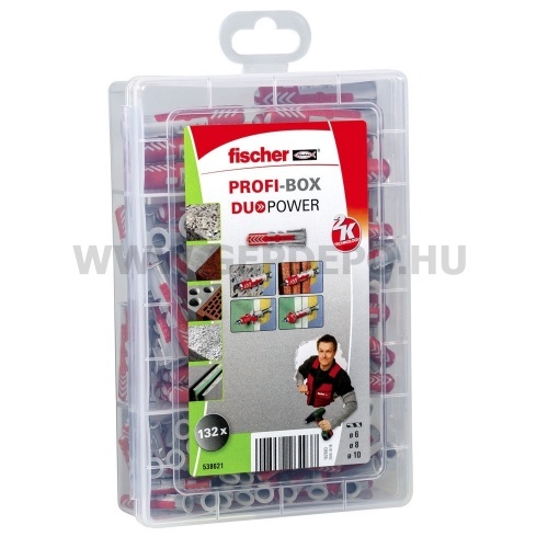 Fischer Profi-Box DUOPOWER dübel készlet 132 részes