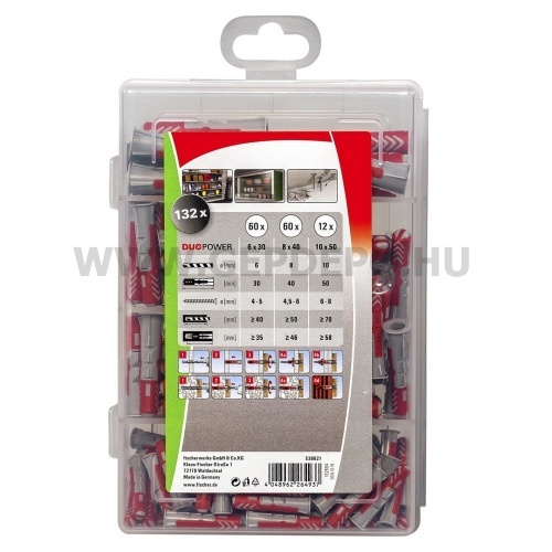Fischer Profi-Box DUOPOWER dübel készlet 132 részes