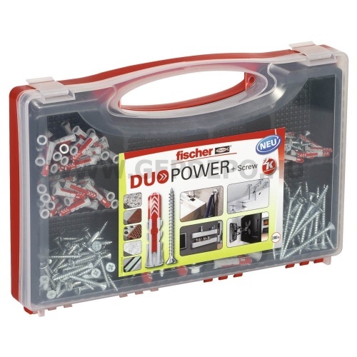 Fischer Red-Box DUOPOWER dübel készlet csavarral 280 részes
