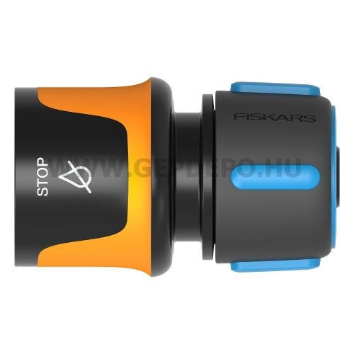 Fiskars Comfort locsolópisztoly, 3 funkciós  + CF tömlőcsatlakozó 13-15mm, STOP