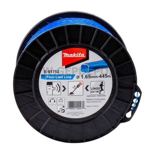 Makita négylevelű damil, kék, 1.65mm x 445m