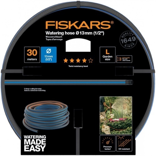Fiskars Locsolótömlő, 13 mm (1/2"), 30 m Q4