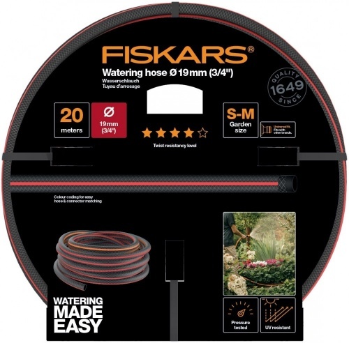 Fiskars Locsolótömlő, 19 mm (3/4"), 20 m Q4