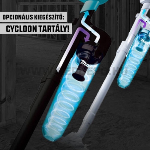 Makita DCL281FRAW akkus porszívó