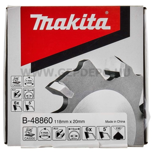Makita 135° V horonymaró tárcsa alumíniumhoz, CA5000X-hez  118m f:20 Z6