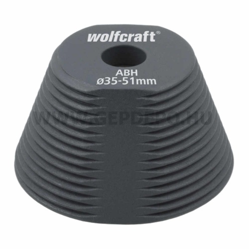 Wolfcraft Körkivágó adapter furatbővítéshez, 54-70 mm furathoz, min. 76 lyukfűrészhez