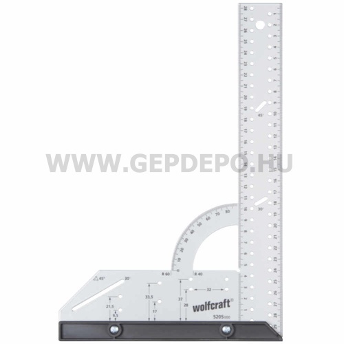 Wolfcraft Univerzális szögvonalzó L=500 mm