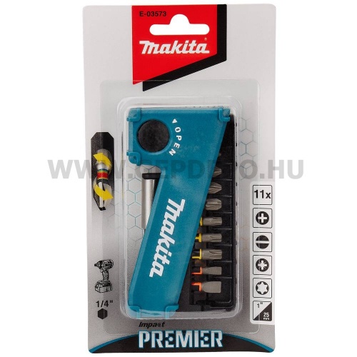 Makita impact PREMIER 11db-os bitkészlet