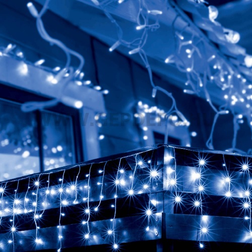 Somogyi LED-es jégcsap fényfüggöny 5+10m (kék)