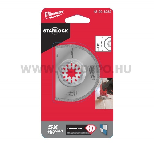 Milwaukee Multi Starl szegmneses fűrészlap gyémántszórt 75x1,2mm 1db