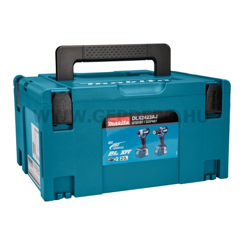 Makita DLX2423AJ akkus szett 18V LXT BL (DDF487Z + DTD157Z + 2xBL1820B + DC18RC + MakPac)