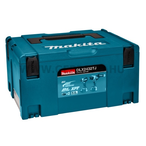 Makita DLX2432TJ akkus szett 18V LXT BL XPT ( DDF486 +DTD153 +2xBL1850B + 1xDC18RC + MakPac )