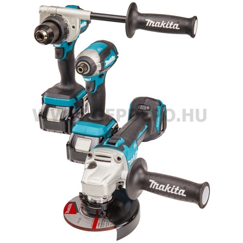 Makita DLX3155TJ akkus szett 18V LXT BL XPT (DDF486 +DGA504 +DTD153 2x BL1850B + DC18RC +2x MakPac)