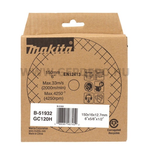 Makita köszörűkorong 150mm GC120H