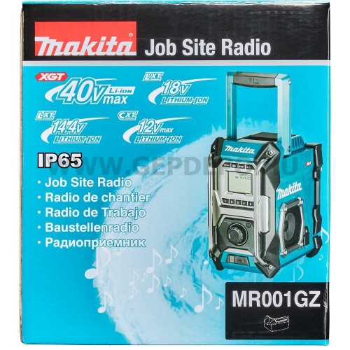Makita MR001GZ akkus rádió 40V max XGT 18V LXT 10,8V-12V Max CXT