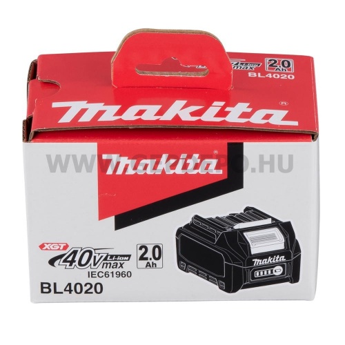 Makita BL4020 Li-ion akkumulátor 40V XGT 2,0Ah kapacitás kijelzővel
