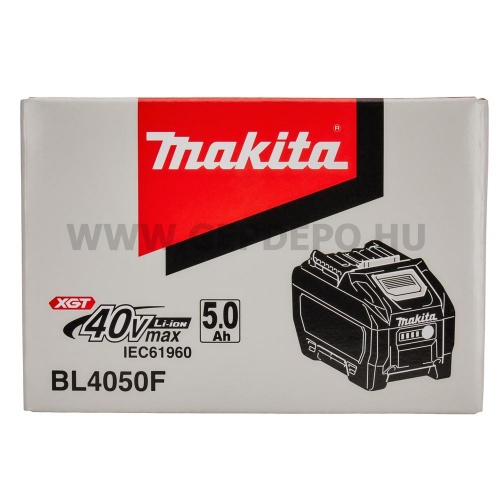 Makita BL4050F Li-ion akkumulátor 40V XGT 5,0 Ah kapacitás kijelzővel