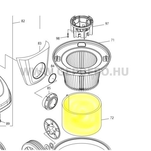 Makita szivacs filter, előszűrő kosárhoz