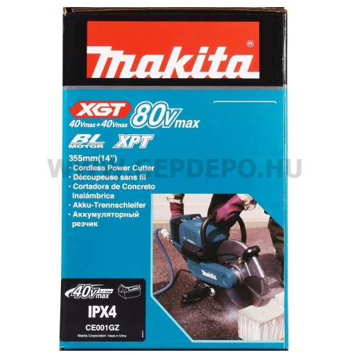 Makita CE001GZ akkus gyorsdaraboló géptest XGT 2X40V max BL AFT XPT