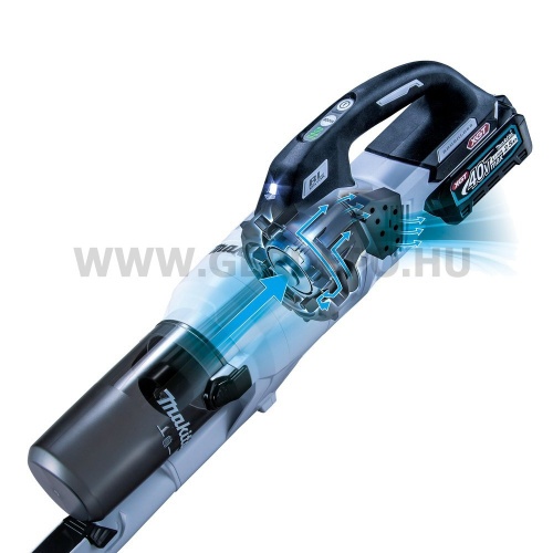 Makita CL003GD203 akkus porszívó fehér ciklon tartályos 40V max XGT BL