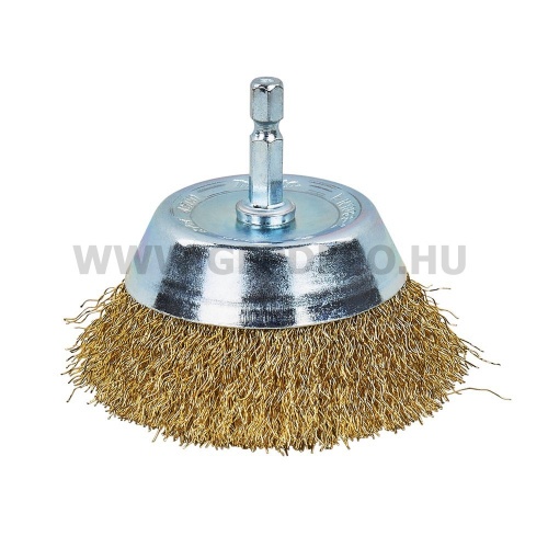Makita drótkefe csésze sárgaréz bevonattal 75mm 1/4"