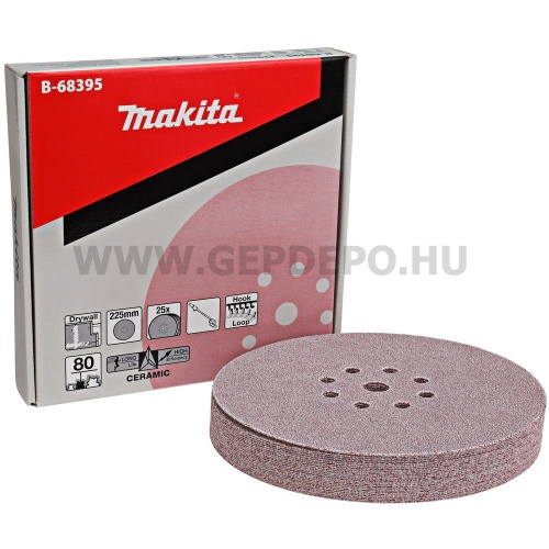 Makita fibertárcsa falcsiszolóhoz 225mm P80 25 darabos