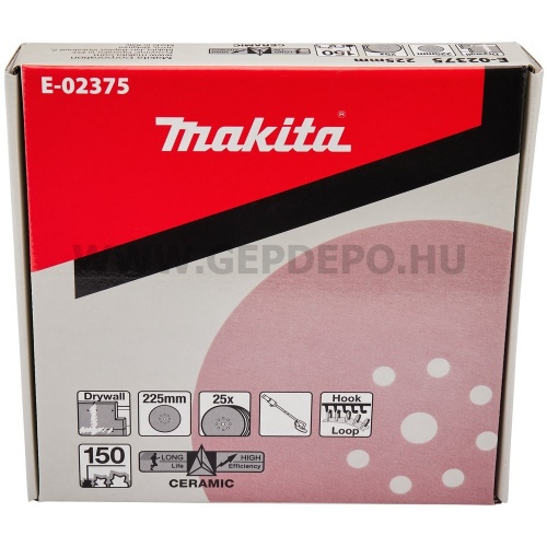 Makita fibertárcsa falcsiszolóhoz 225mm P150 25 darabos