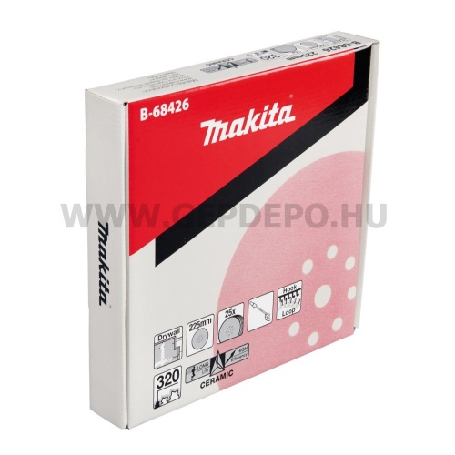 Makita fibertárcsa falcsiszolóhoz 225mm P320 25 darabos