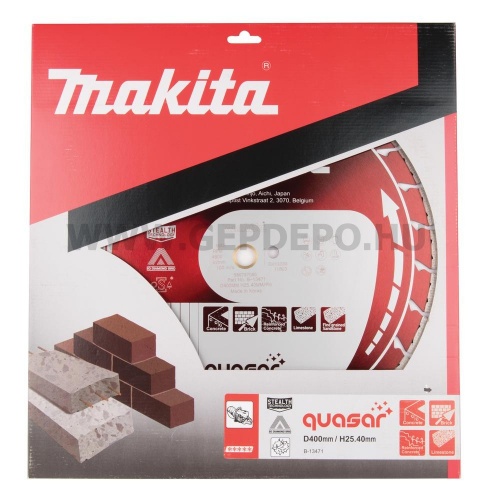 Makita Quasar szegmenses gyémánttárcsa 3DDG, Stealth-tech 400mm
